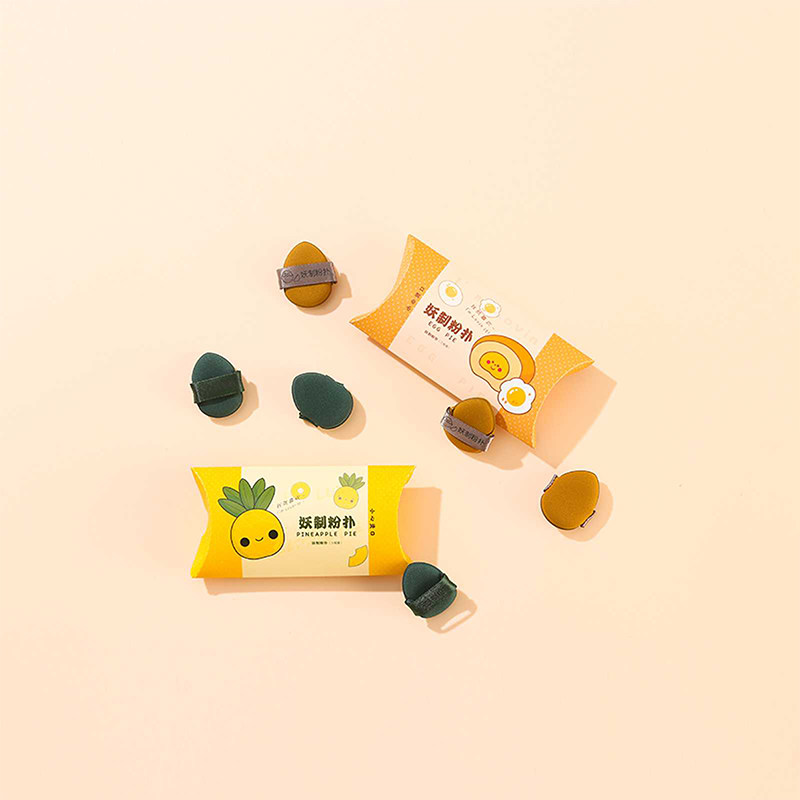 妖制迷你气垫粉扑蛋黄派菠萝派小拖鞋拇指mini手指粉扑美妆工具,淘宝优惠券,粉丝福利购,淘宝优惠卷