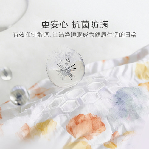 罗莱家纺新品夏季空调被子双人床宿舍全棉抗菌纤维水洗夏凉被芯 - 图3