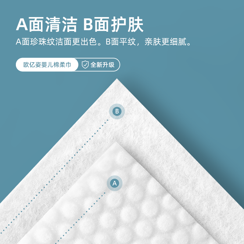 欧亿姿纯棉洗脸巾一次性擦脸洗面巾100片6包