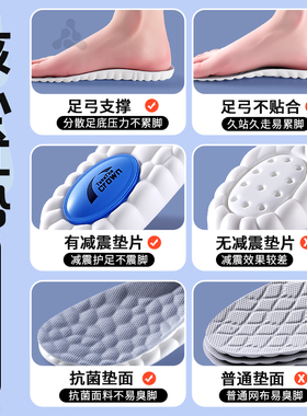 足印部落迪卡侬mh100鞋垫足弓男