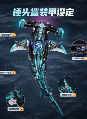 ROKR若客机械锤头鲨手工拼装灯