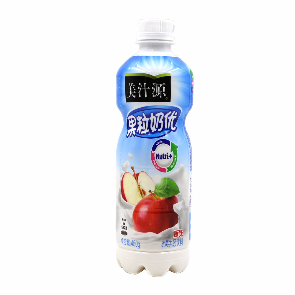 美汁源果粒奶优营养原味含乳饮料450ml 可口可乐出品