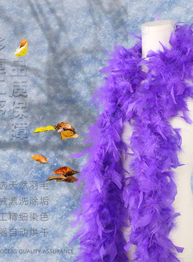 批发跨境彩色火片毛条火鸡羽毛条