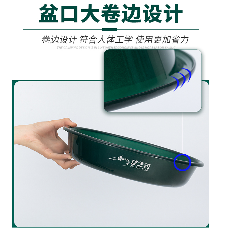 饵料盆不沾拌料盒三件套开饵盆搓饵拉饵盘鱼饵盆钓鱼散炮盆鱼食盆-图1