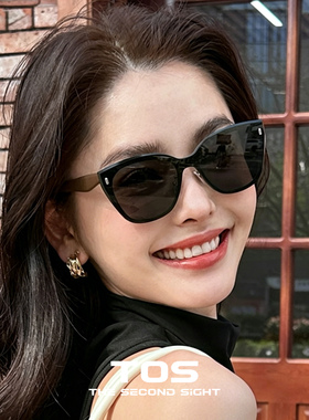 防紫外线老钱风开车墨镜女
