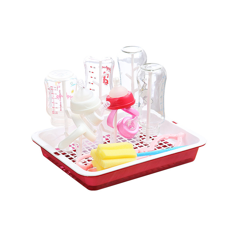 婴儿奶瓶干燥架防尘沥水架晾干收纳支架宝宝水杯晾晒架放杯架托盘,淘宝优惠券,粉丝福利购,淘宝优惠卷