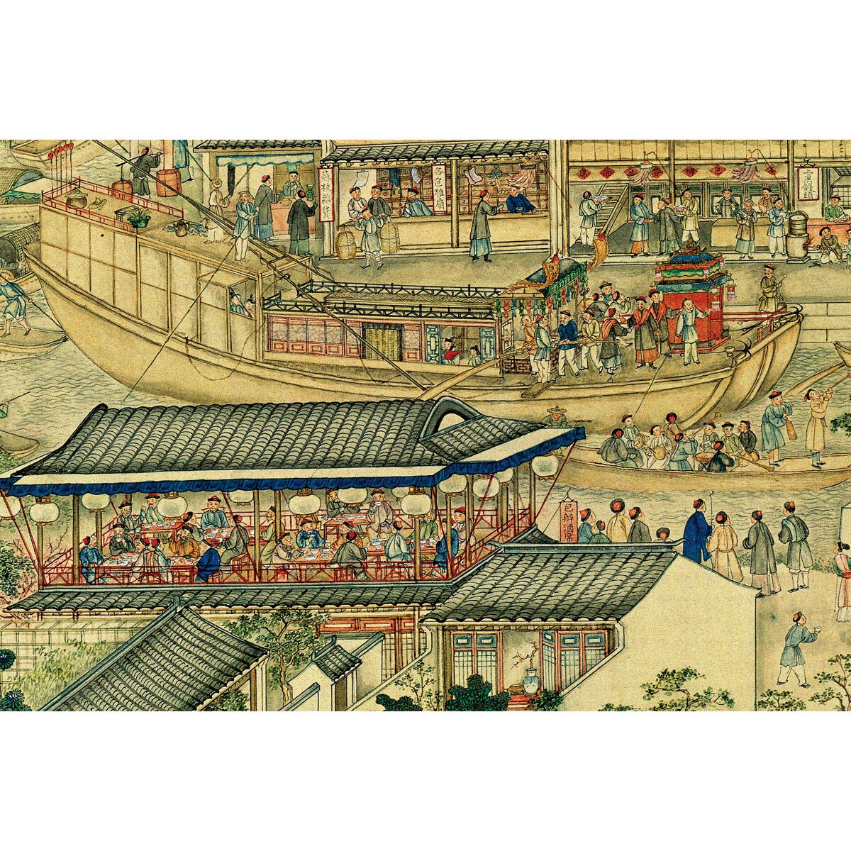 米开朗拼图进口纸质盛世滋生图-姑苏繁华图之状元及第 益智礼物