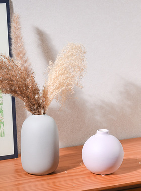 跨境陶瓷花瓶小瓶子套装干花鲜花插花花器桌面摆件家居饰品