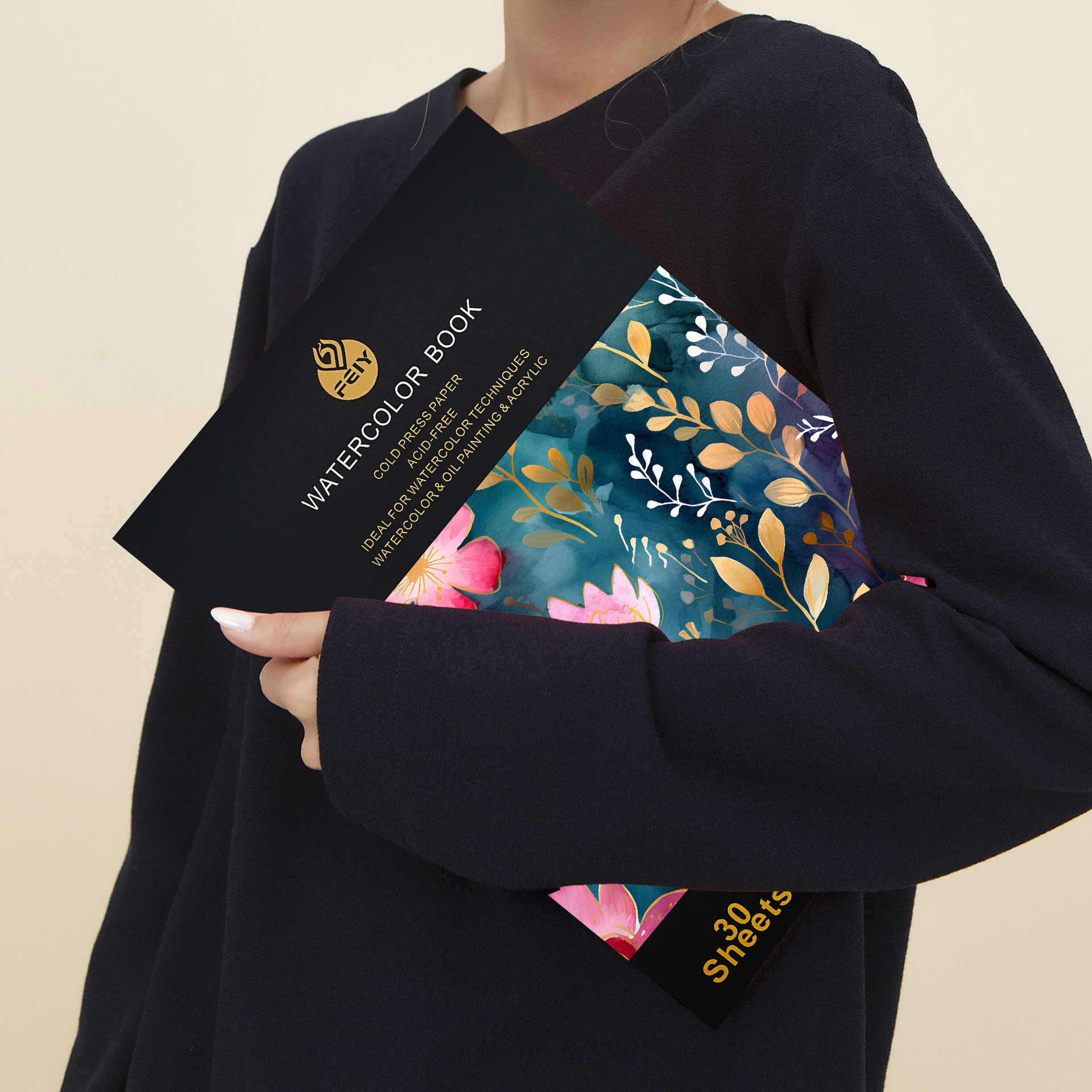 A4加厚水彩本 | A5绘画本300g美术纸 简约素描本 空白图画本 30张,淘宝优惠券,粉丝福利购,淘宝优惠卷