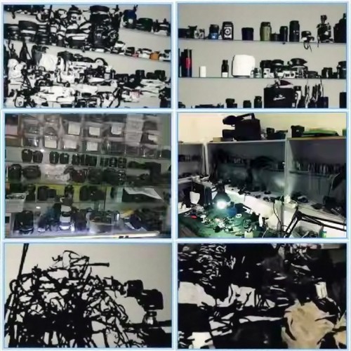 尼康 尼克尔500mmf/4E齿轮筒 触点 排线 光圈组件镜头筒 镜头维修 - 图2