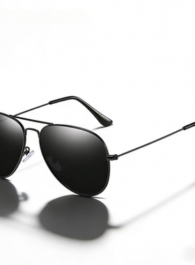 马克龙同款偏光全框飞行员墨镜