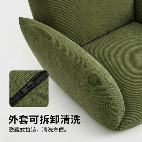 窝窝沙发可躺可睡单人卧室布艺懒人沙发豆袋人类狗窝卧室单人沙发 - 图2