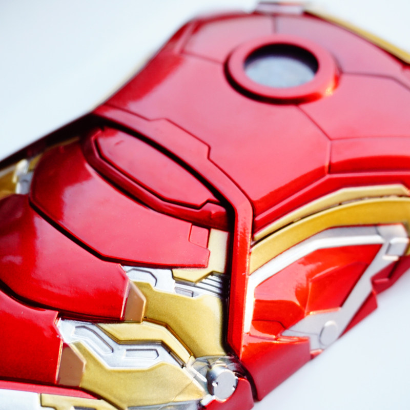 漫威铠甲立体钢铁侠手机壳iphone6带灯发光苹