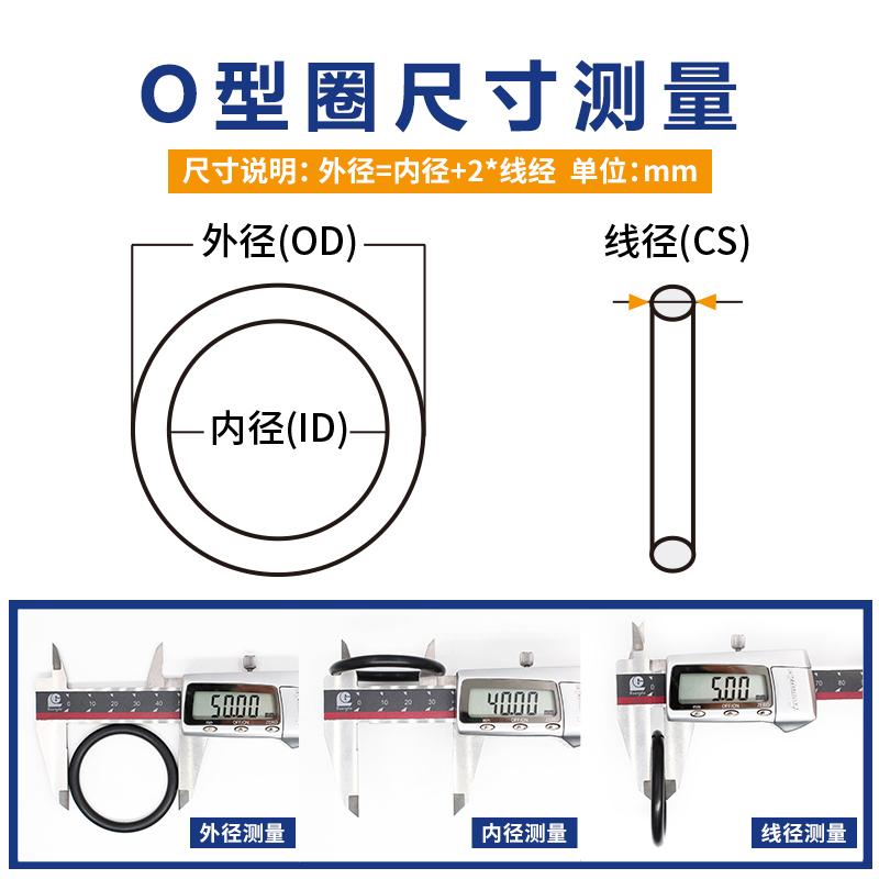 免费供样丁晴硅胶氟胶O型圈密封圈橡胶圈密封件耐油耐温耐压O圈-图3