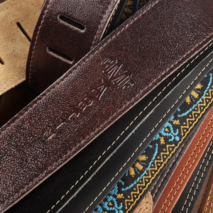 琦材美国Martin 马丁吉他背带 电木民谣贝斯真皮牛仔尼龙编织肩带