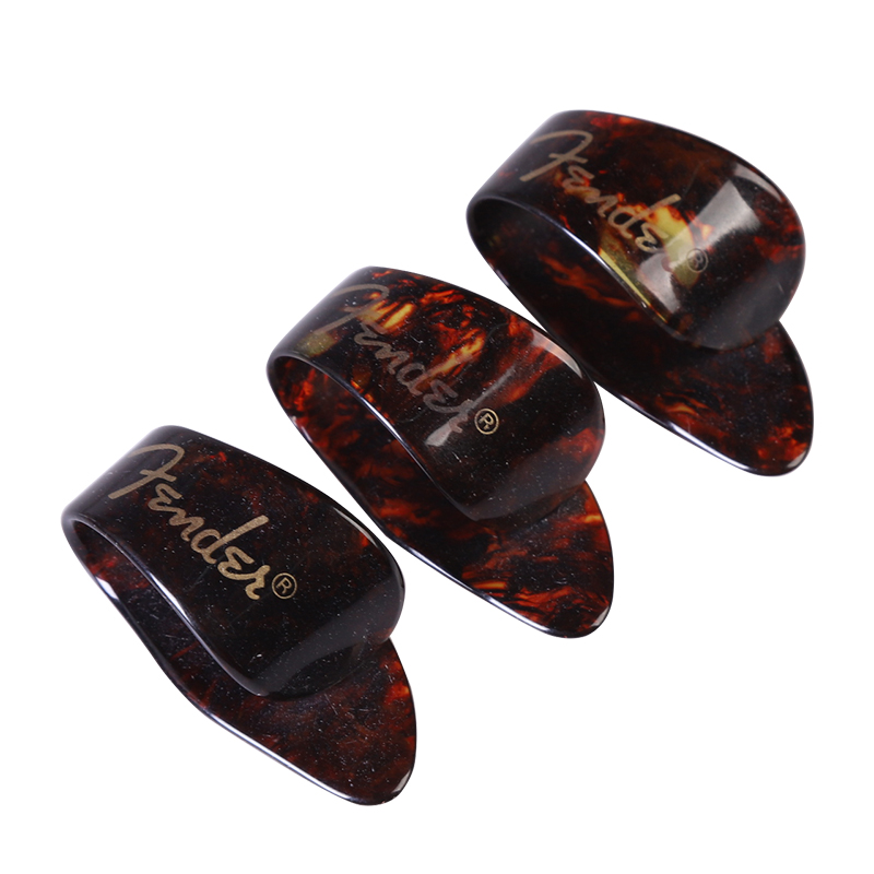 琦材Fender芬达 经典赛赛璐珞民谣木吉他指套拨片 指弹右手拇指套 - 图3