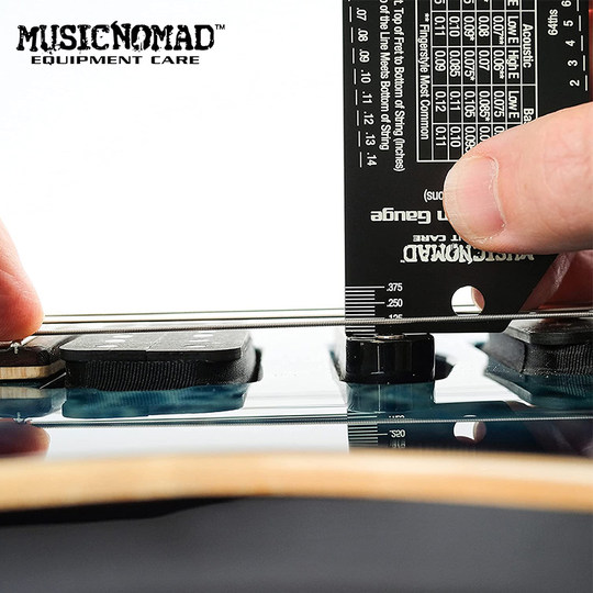 Musicnomad MN602 acier inoxydable basse Folk guitare acoustique électrique chaîne espacement mesure étrier réglage hauteur outil