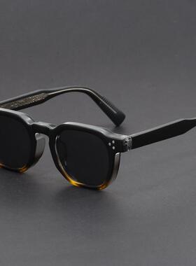 新款墨镜复古防晒眼镜丙酸插针太阳镜高级感女潮流时尚太阳眼镜男