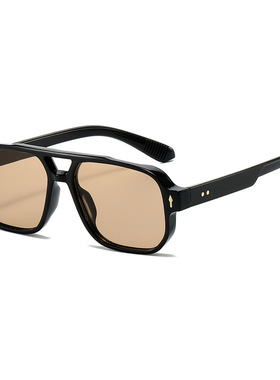 2025新款时尚双梁墨镜太阳镜男女同款复古休闲驾驶商务太阳镜