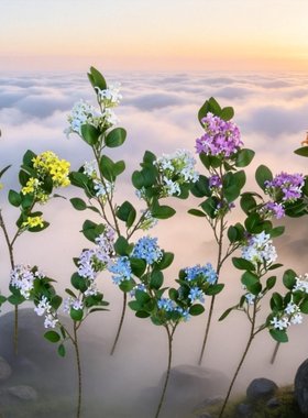 千里香仿真花假花摆设客厅餐桌插花摆件手工花婚庆背景装饰布置