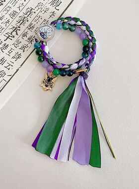 雷散胡桃魈原神周边散兵轮回流浪者温迪衍生印象概念编织手绳手链