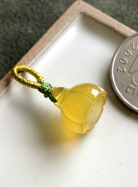 玉石莲蓬吊坠小滴溜diy饰品配件