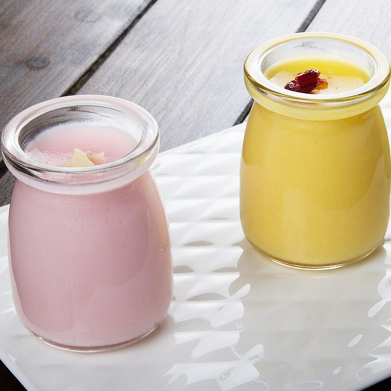 布丁瓶慕斯杯玻璃杯酸奶瓶玻璃瓶烘培模具带盖酸奶杯耐高温清仓价