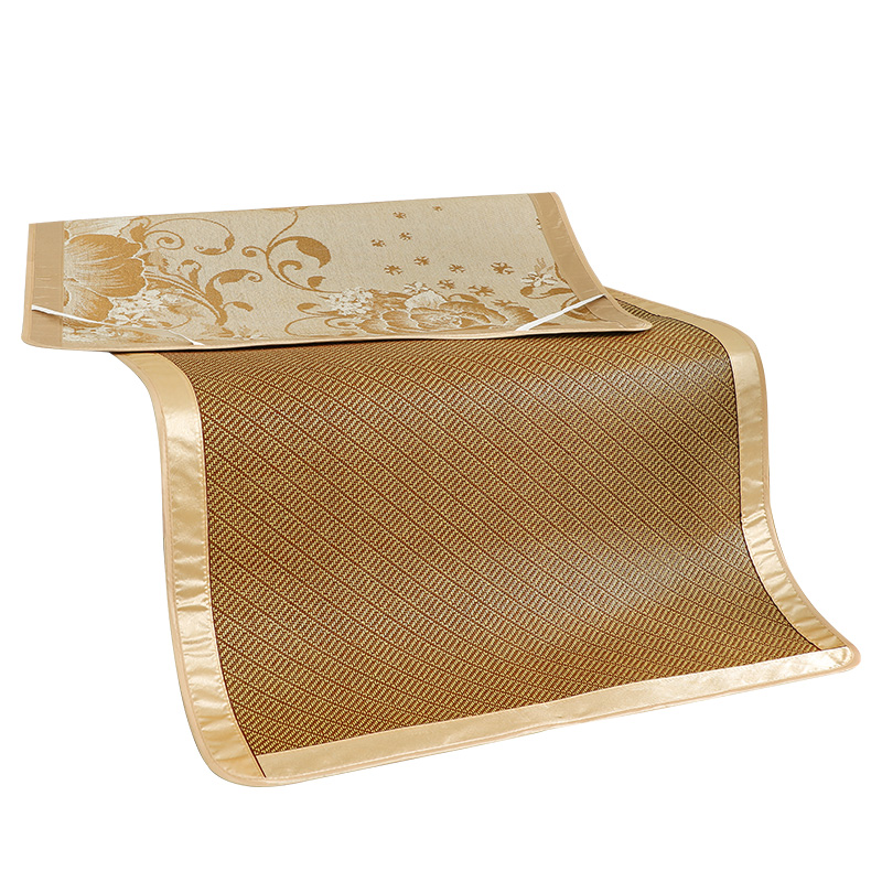 折叠宿舍凉席单人床0.9藤席上下铺冰丝草席双面1.2米加厚大床180 - 图3