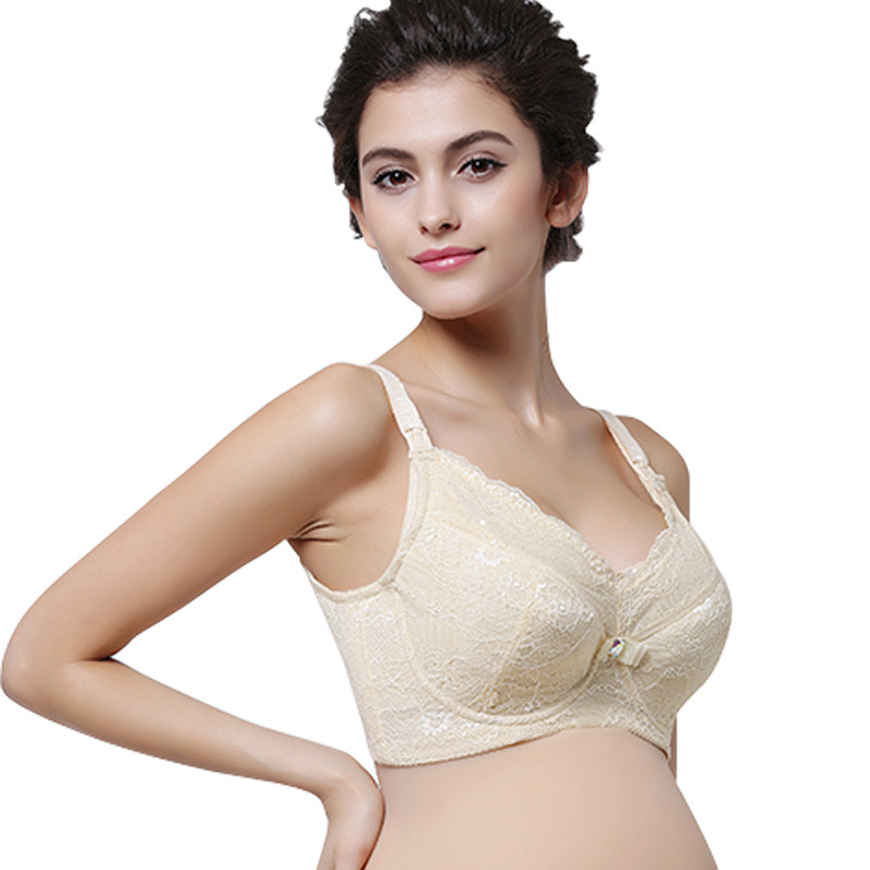 大胸显小缩胸全罩杯喂奶哺乳薄文胸 霏比内衣哺乳文胸