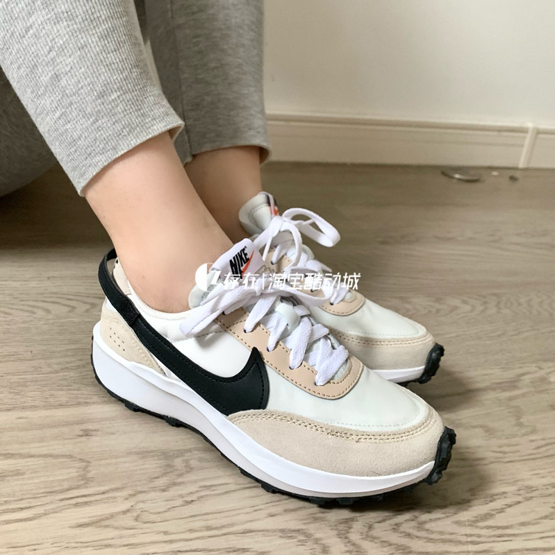 Nike/耐克 Waffle Dubut男女新款轻便运动休闲华夫鞋 DH9523-100-图1