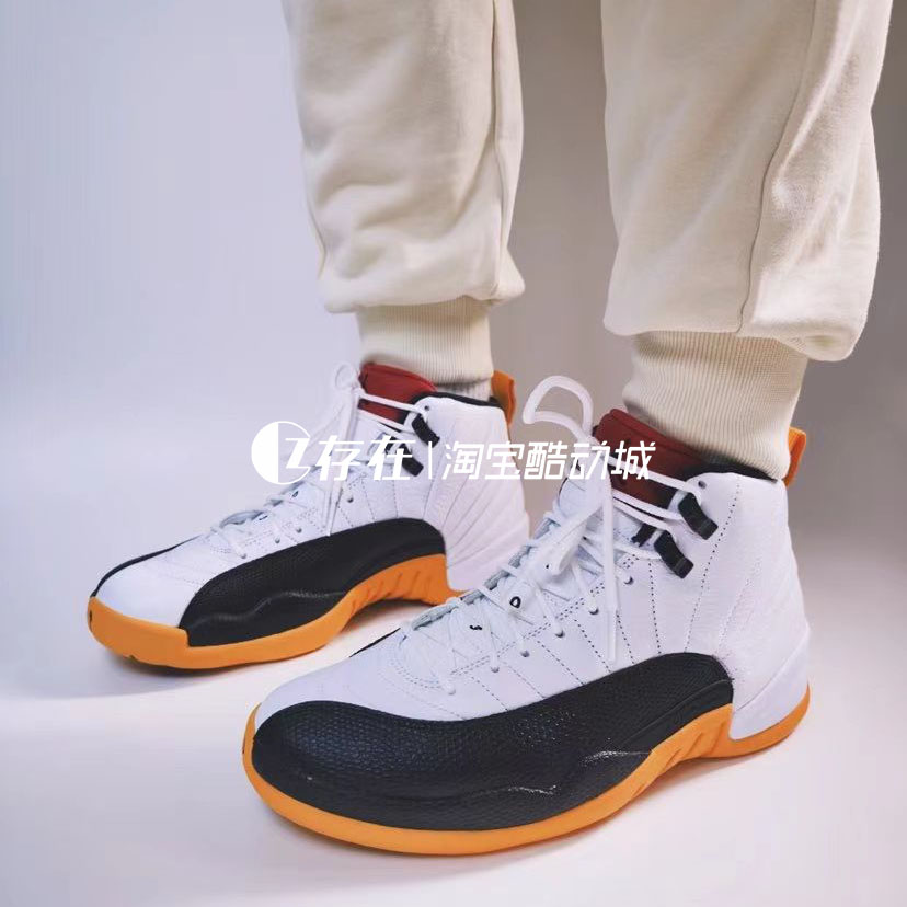 Air Jordan 12  AJ12黑金 白黄限定男子高帮篮球鞋 DR8887 CT8013 - 图2