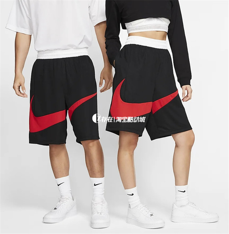 Nike/耐克 男子 大钩LOGO透气运动休闲短裤篮球裤 BV9386-100-011