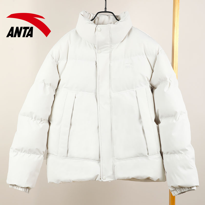 安踏运动棉服外套男冬季2025新款防寒防泼水保暖男生冬装面包棉衣 - 图1