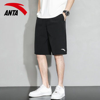 ANTA Shorts Men's Quick-Drying Fitness Running Spring 2024 Spring New Thin Breathable Official Flagship Pants Sports