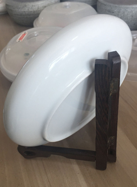 鸡翅木支架圆盘摆件单买不发货