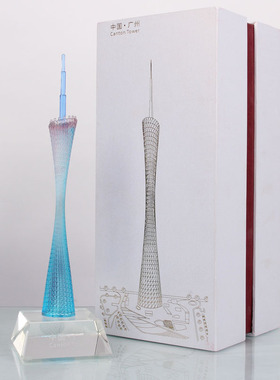 琉璃小蛮腰地方送外宾商务风摆件