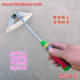 Foreign trade hollow hoe manganese steel quenching hoe glue handle