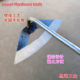 Foreign trade hollow hoe manganese steel quenching hoe glue handle