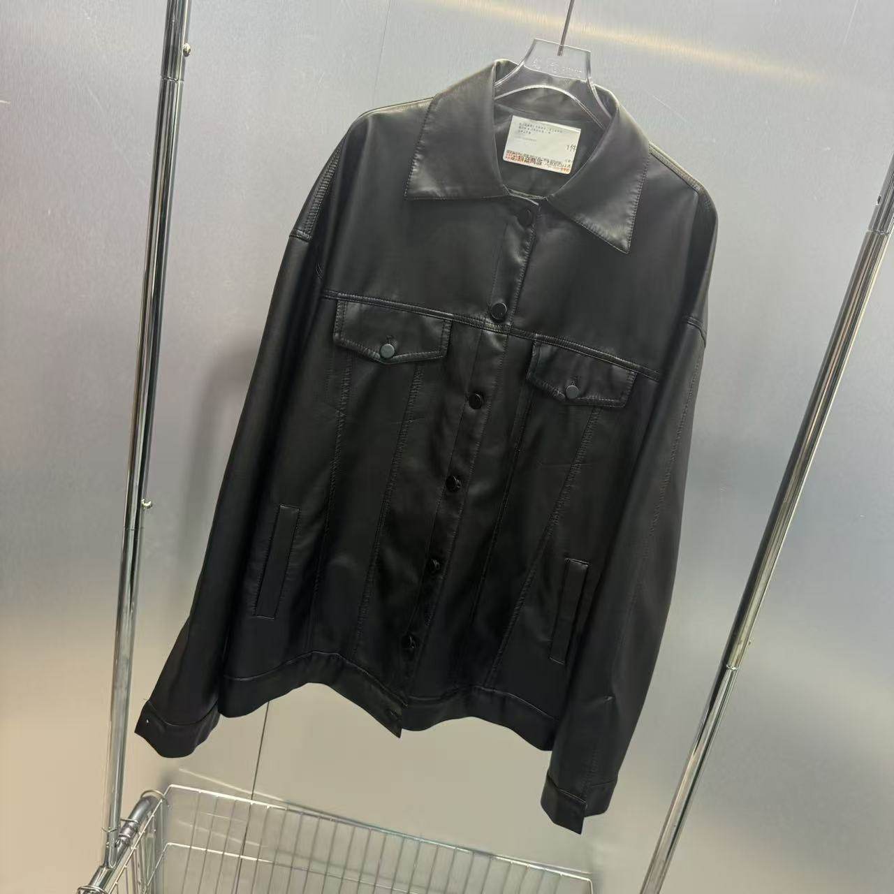 深圳南油2026早春新款港风复古翻领蛋白皮皮衣宽松外套时尚高级感,淘宝优惠券,粉丝福利购,淘宝优惠卷