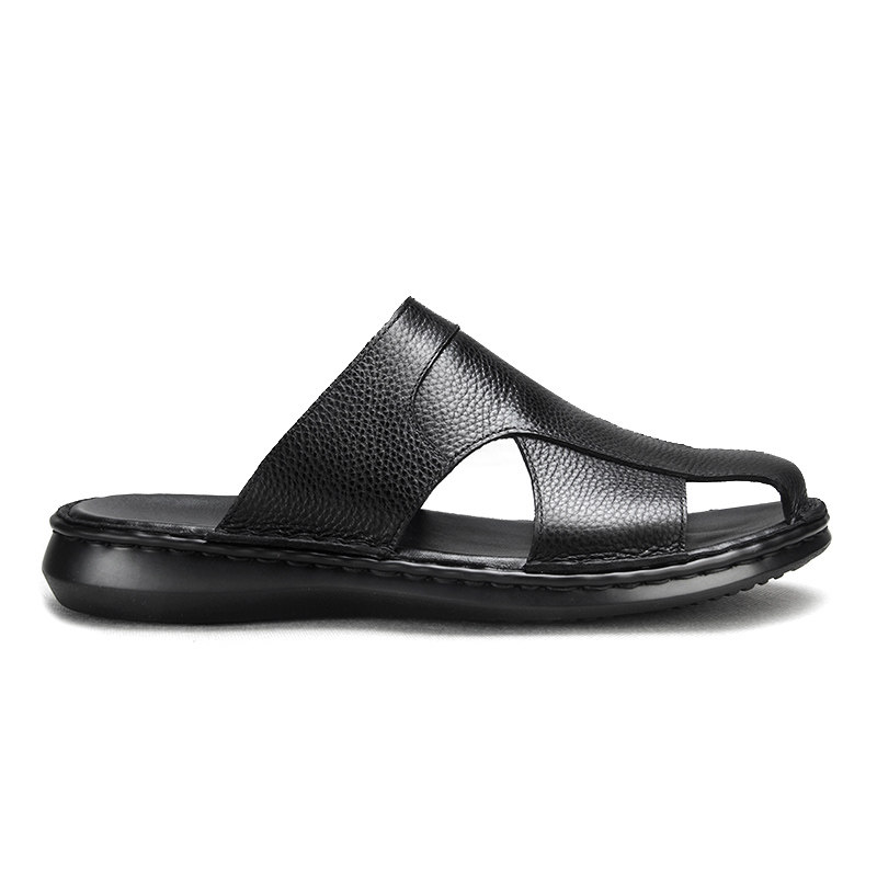 包头拖鞋男外穿真皮防滑全牛皮夏季新款透气凉拖鞋男士休闲皮凉鞋,淘宝优惠券,粉丝福利购,淘宝优惠卷