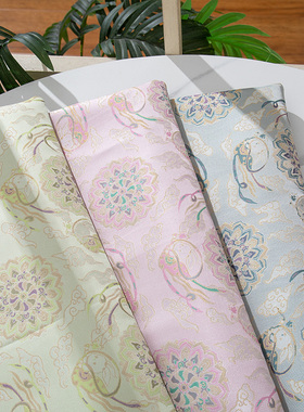 新中式提花布料布料汉服旗袍