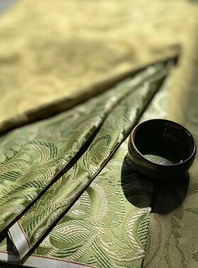 织锦缎手工diy自制做娃娃衣拜年服荷香囊包口金包7提花布料头处理