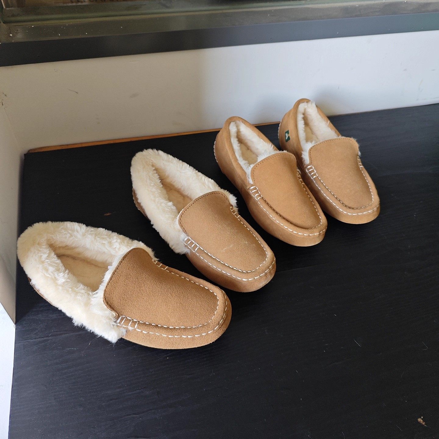 2025年新款反绒时尚百搭豆豆鞋女加绒保暖懒人鞋一脚蹬乐福毛绒鞋,淘宝优惠券,粉丝福利购,淘宝优惠卷