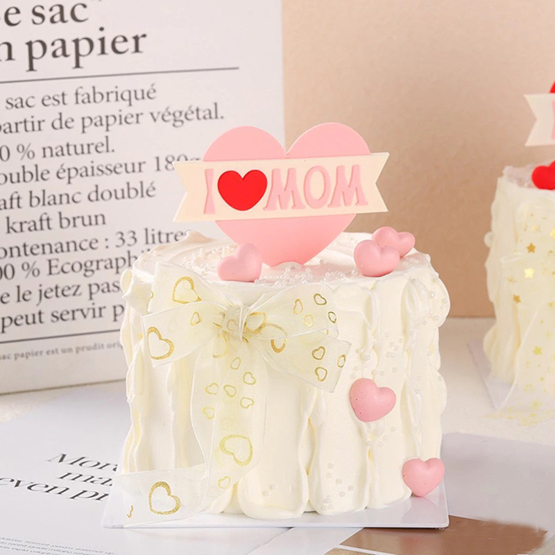 新款母亲节妈妈生日蛋糕装饰立体珍珠蝴蝶结mom我爱妈妈蛋糕插牌,淘宝优惠券,粉丝福利购,淘宝优惠卷