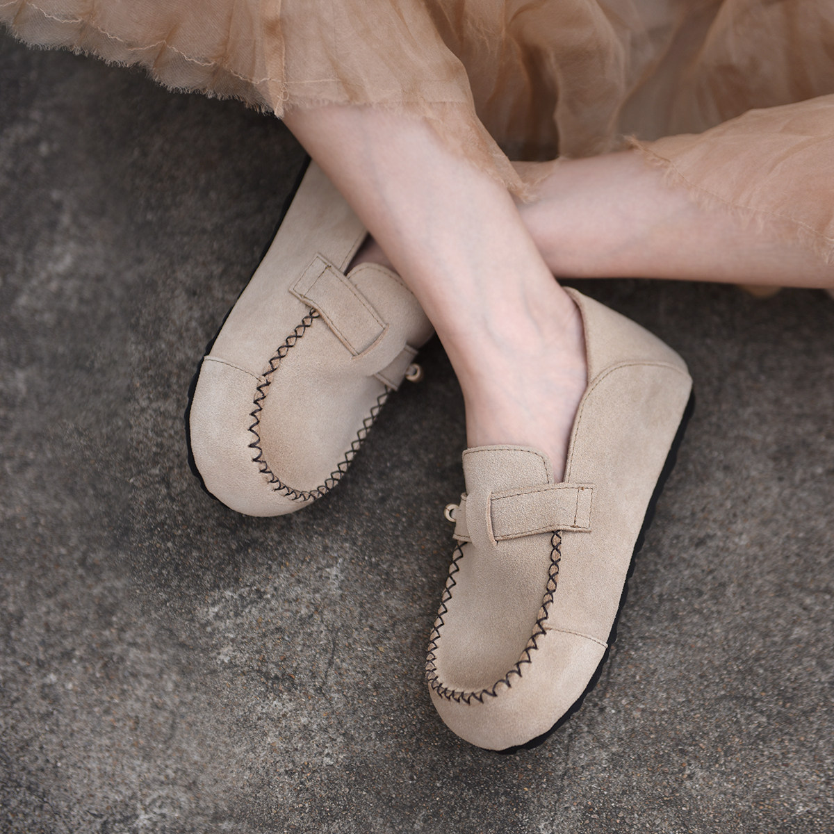 Artmu阿木真皮厚底勃肯鞋女全包单鞋女2026新款两穿深口乐福鞋,淘宝优惠券,粉丝福利购,淘宝优惠卷