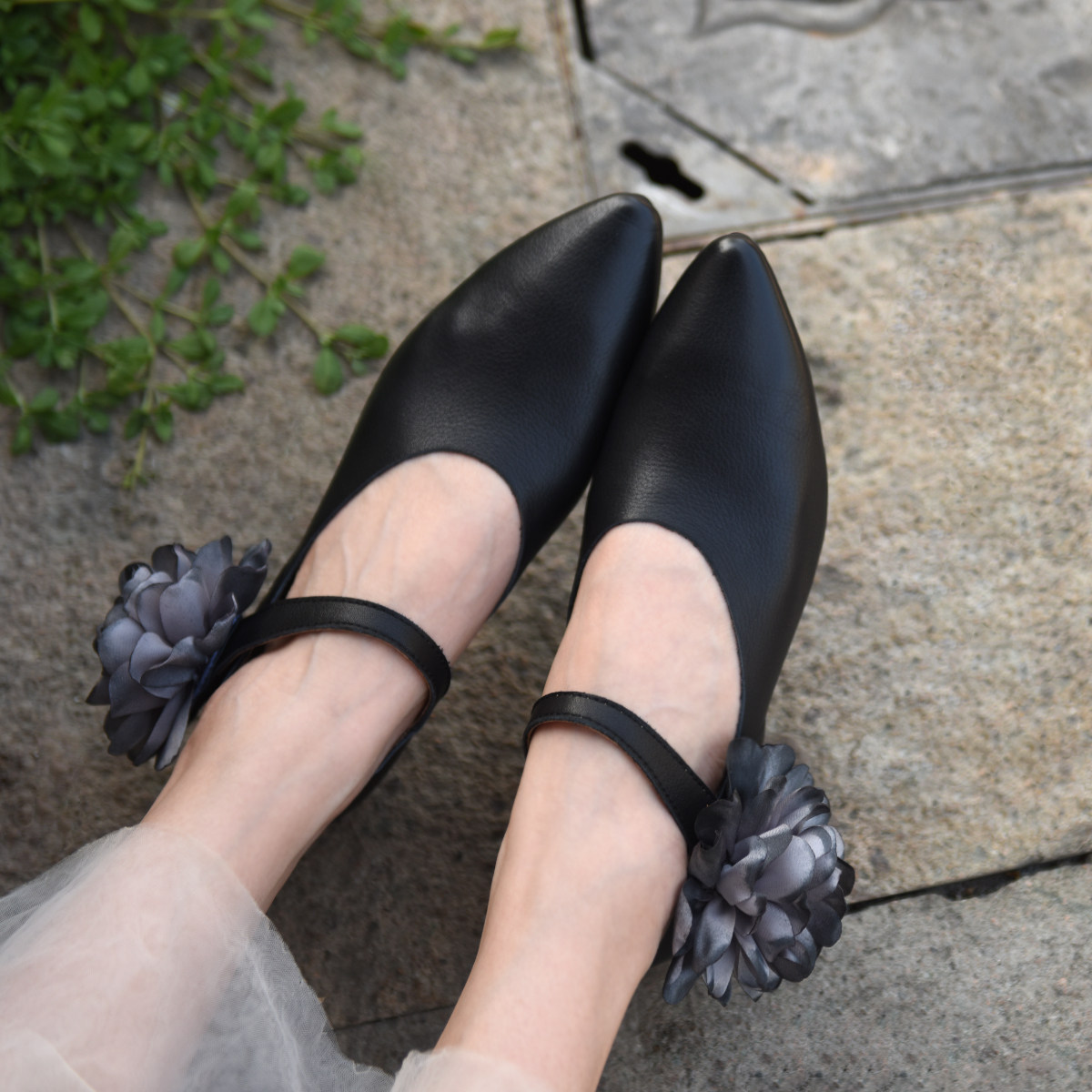 Artmu阿木原创尖头花朵平底单鞋女2026新款配裙子玛丽珍女鞋子,淘宝优惠券,粉丝福利购,淘宝优惠卷