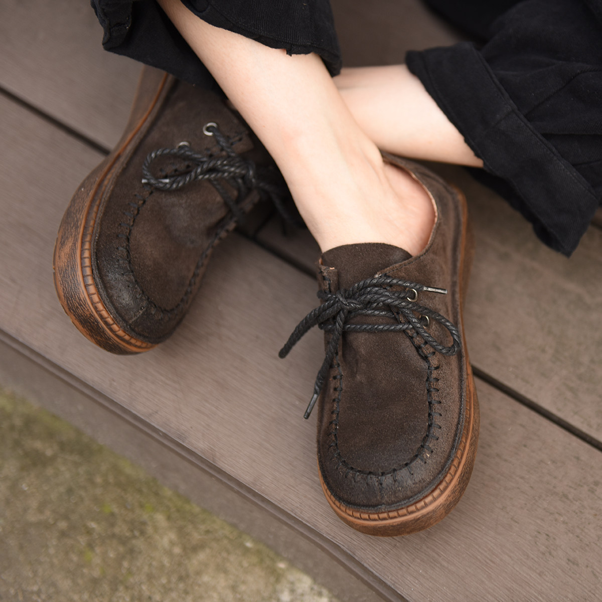 Artmu阿木原创复古真皮深口系带平底单鞋休闲鞋子女2026新款爆款,淘宝优惠券,粉丝福利购,淘宝优惠卷