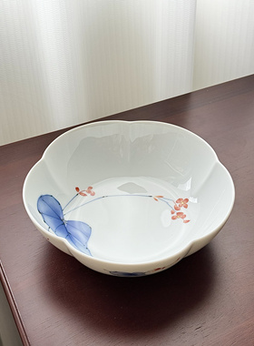 日本直采·香兰社正品山归来相思花日式浅碗盖碗果子钵茶杯