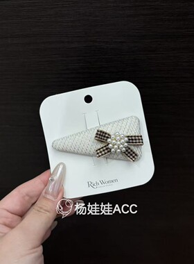 6100607韩国东大门rich women新款高级感温柔百搭花朵掰掰夹