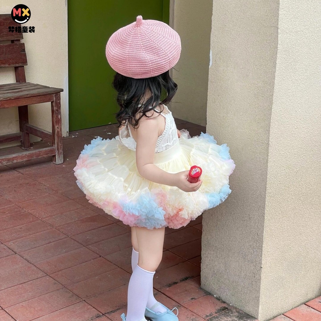 梦禧女童tuut裙正版蓬蓬裙女宝突突裙女孩半身裙纱裙舞蹈表演开学,淘宝优惠券,粉丝福利购,淘宝优惠卷